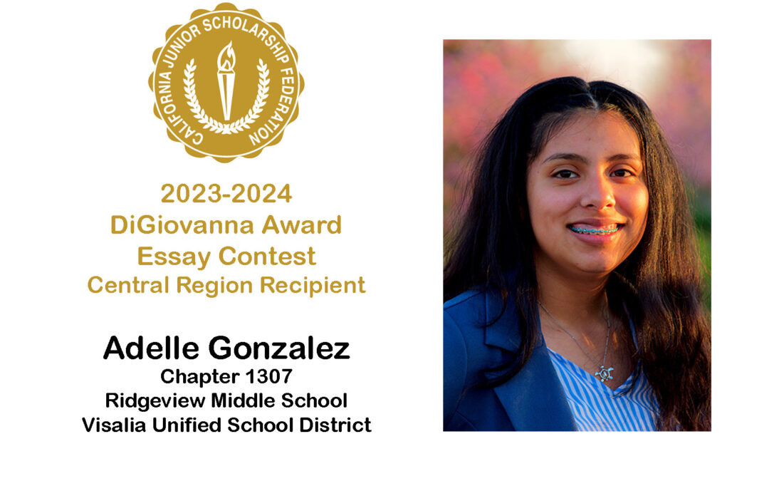 Adelle Gonzalez 2023-2024 DiGiovanna Award Central Region Recipient