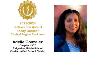 2023-2024 DIGIOVANNA AWARD CENTRAL REGION RECIPIENT