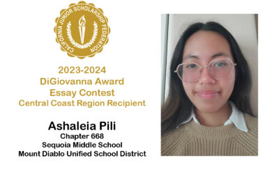 2023-2024 DIGIOVANNA AWARD CENTRAL COAST RECIPIENT