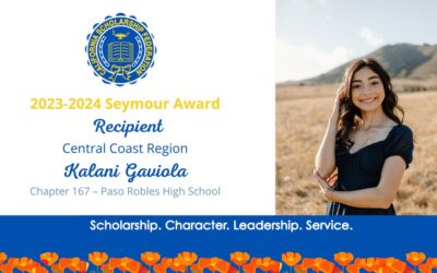 2023-2024 SEYMOUR AWARD CENTRAL COAST REGION RECIPIENT – KALANI GAVIOLA