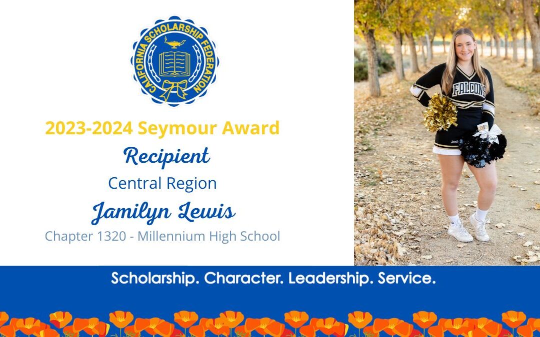 Jamilyn Lewis, CSF Seymour Awards 2023-2024 Central Region Recipient