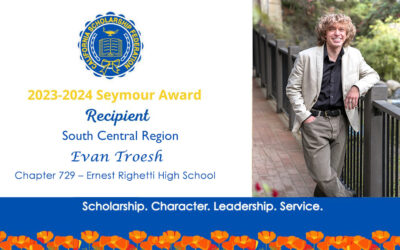 2023-2024 SEYMOUR AWARDS SOUTH CENTRAL REGION FINALIST – EVAN TROESH