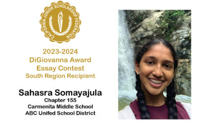 2023-2024 DIGIOVANNA AWARD SOUTH REGION RECIPIENT – Sahasra Somayajula