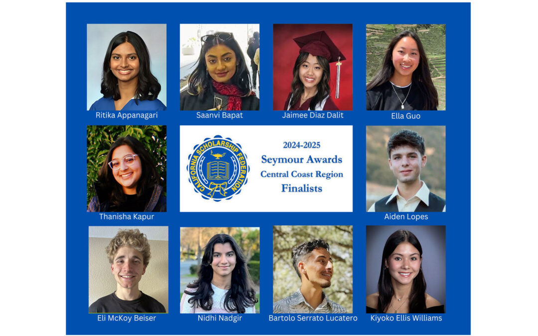 2024-2025 SEYMOUR AWARDS CENTRAL COAST REGION FINALISTS