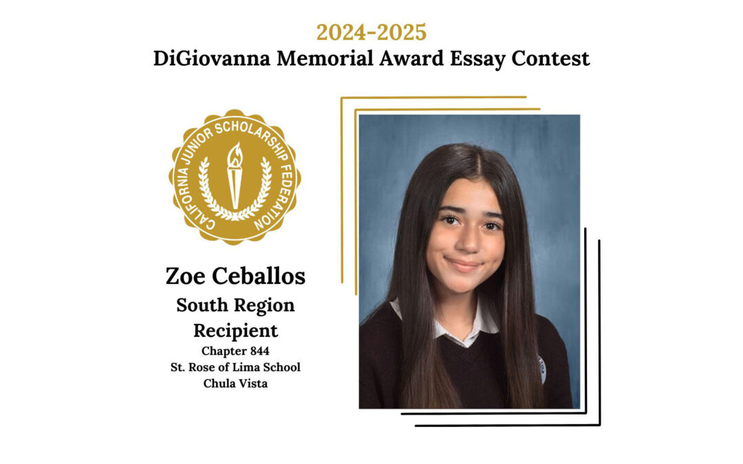 Zie Ceballos 2024-2025 DIGIOVANNA AWARD SOUTH RECIPIENT