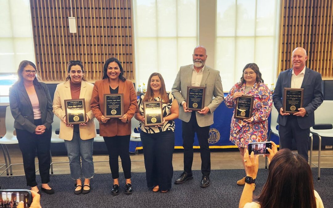 CSF Celebrates South Central Region Chapters with More Than a Century of Excellence - photo of representatives of recipient schools