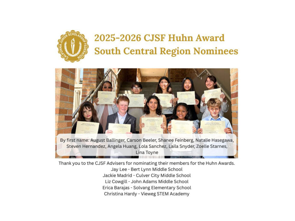 CSF Announces the 2025–2026 CJSF Huhn Award South Central Region ...
