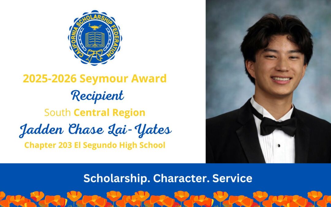 Jadden Chase Lai-Yates, 2025–2026 Seymour Award South Central Region Recipient