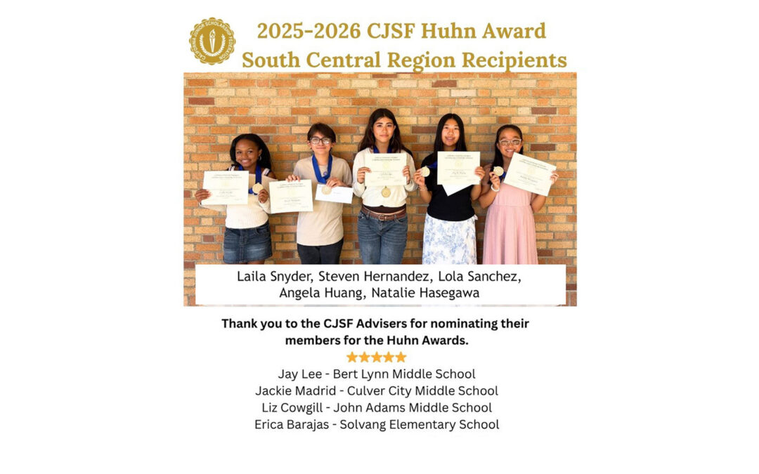 CSF Announces the 2025–2026 CJSF Huhn Award South Central Region Recipients