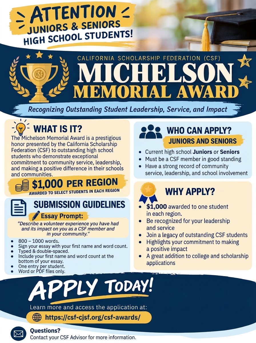 CSF Michelson Award Flyer-updated-202610 CSF Michelson Essay Contest text flyer